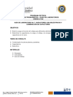 Guía de Laboratorio No 7. Capacitores Con Dieléctricos y Combinación de Capacitores (2)