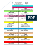 Tigwi National High School Purok Learning Stations Roster