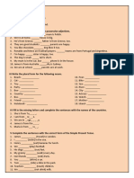 Revision of Basic Structures 3 Grammar Drills 117870