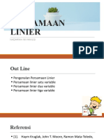 Sistem Persamaan - Linier (Intro)