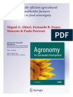 Altieri, Funes-Monzote y Petersen. 2011. Agroecologically Eficent Agricultural Systems For Smallholder Farmers