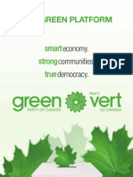 Green Party of Canada 2011 Election Platform