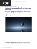 Art. La Logoterapia de Viktor Frankl - Teoría y Técnicas