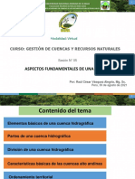 Sesión 5 - Cuencas - Aspectos Fundamentales