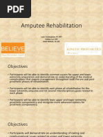 Amputation Rehabilitation Overview | PDF | Prosthesis | Amputation