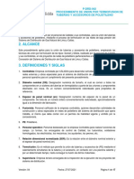 Procedimiento de Unión Por Termofusión de Tuberías y Accesorios de PE