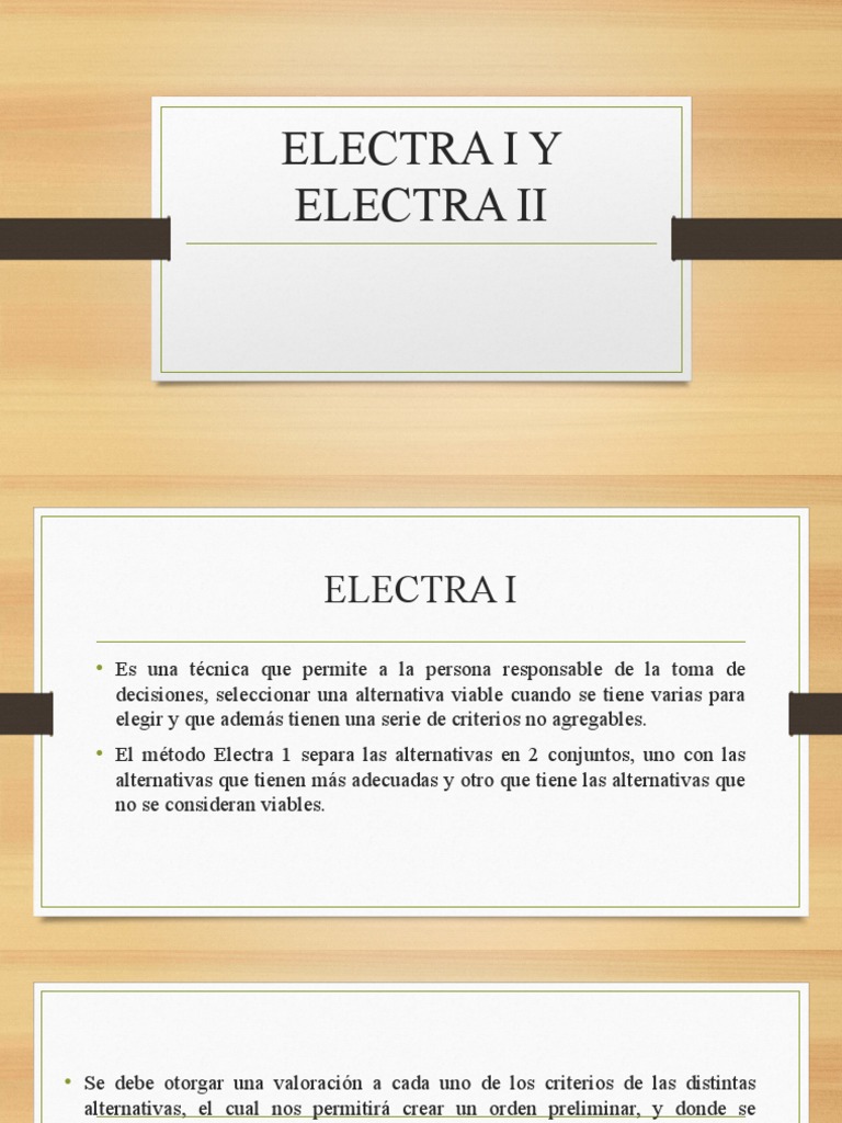 Métodos Electra I y II para Decisiones | PDF | Matriz (Matemáticas ...