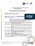 Agenda Taller de Observancia de Los Derechos de PI Guatemala