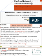 Debre Markos Institute of Technology: Fundamentals of Electrical Engineering (ECEG 1071)