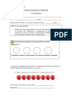 Prueba Divisiones Tercer Año Basico 09 de Agosto (Adaptada)