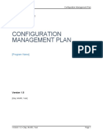M3 Playbook Configuration Management Plan Template