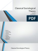 Classical Sociological Theory Lecture 2-1