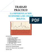 La Hiperinflacion Economica de 1982 en Bolivia
