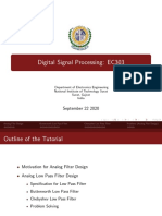 Digital Signal Processing: EC303: September 22 2020