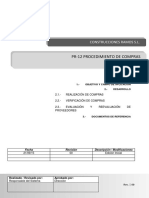 Pr-12 Procedimiento de Compras: Construcciones Ramos S.L