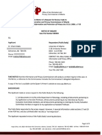 Office of The Information and Privacy Commissioner of Alberta - Public Inquiry 005994, University of Alberta Freedom of Information Request