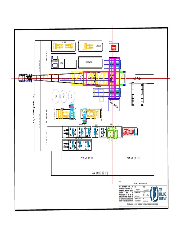 Drilling Rig Site Layout Overview | PDF | Hydraulics | Turbomachinery