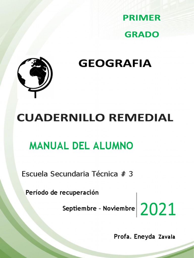 Cuadernillo de Geografía 1 Secundaria | PDF | Geografía | Tierra