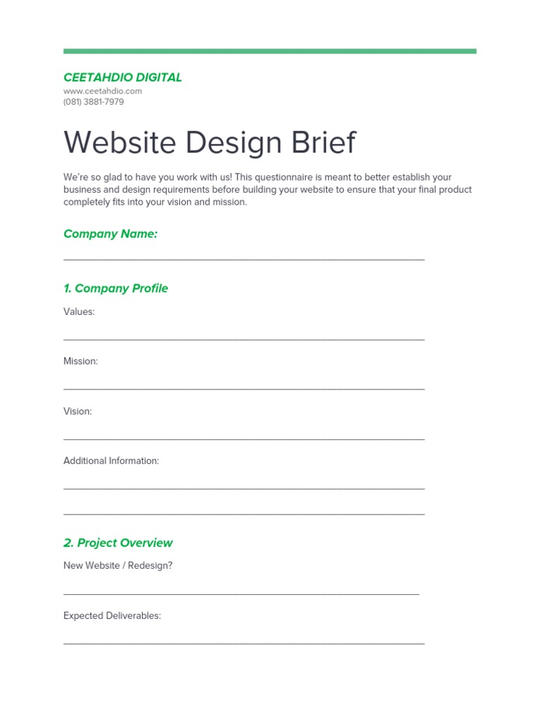 CEETAHDIO DIG. - Web-Design Onboarding | PDF | Communication | Computing