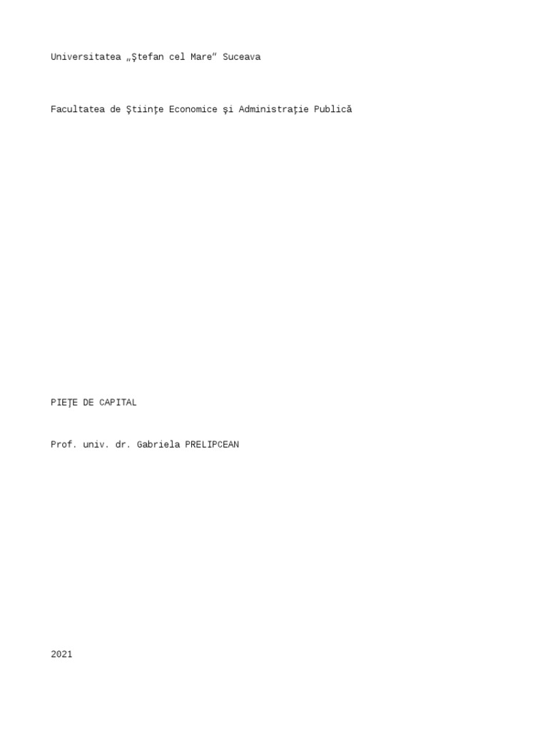Curs Piete de Capital 2021 PDF