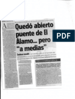 Público - Quedó Abierto El Puente Del Álamo... Pero " A Medias". 28/enero/2011