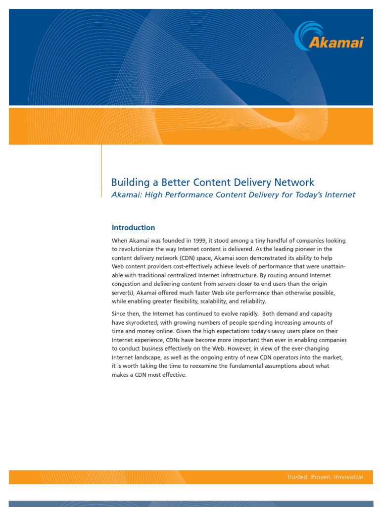 Bulding A Better CDN - PDF Curl DL Whitepapers Bulding A Better CDN ...