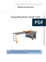 Manual de Instruções para Esquadrejadeira Small 1300