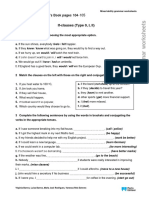 9 Student's Book Pages 104-105: Worksheet