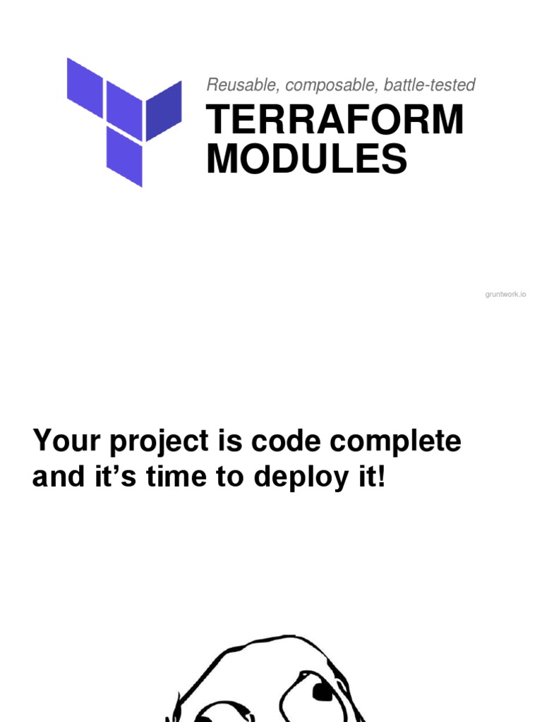Terraform Modules Reusable Composable Battle Tested Pdf Cloud