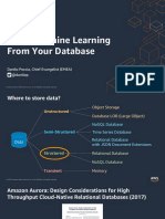 Using Machine Learning From Your Database: Danilo Poccia, Chief Evangelist (EMEA) @danilop