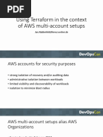 Using Terraform in The Context of AWS Multi-Account Setups