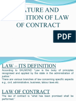 Definition and Nature of Contract