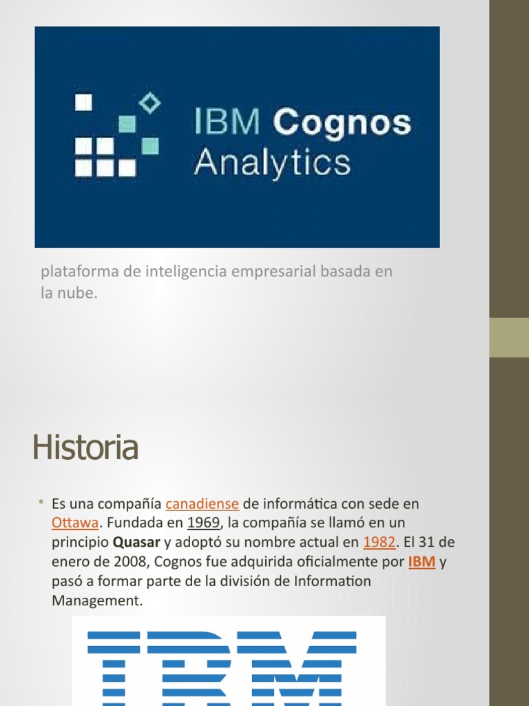Cognos Analytics | PDF | Ibm | Software