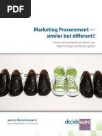 Decideware Marketing Procurement Similar But Different Whitepaper