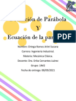 EcuacionParábola Ortega Ramos ArletSusana