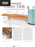 Planer Table: Shopmade