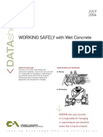 Working Safely With Wet Concrete