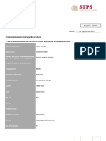 Programa Jóvenes Construyendo El Futuro I. Datos Generales de La Institución, Empresa, U Organización