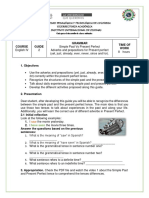 Course Guide Grammar Time of Work: For) Correctly Within The Present Perfect Tense