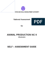 SAG - Animal Production NC II (Ruminants)