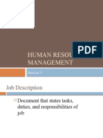 Human Resource Management: Session 5