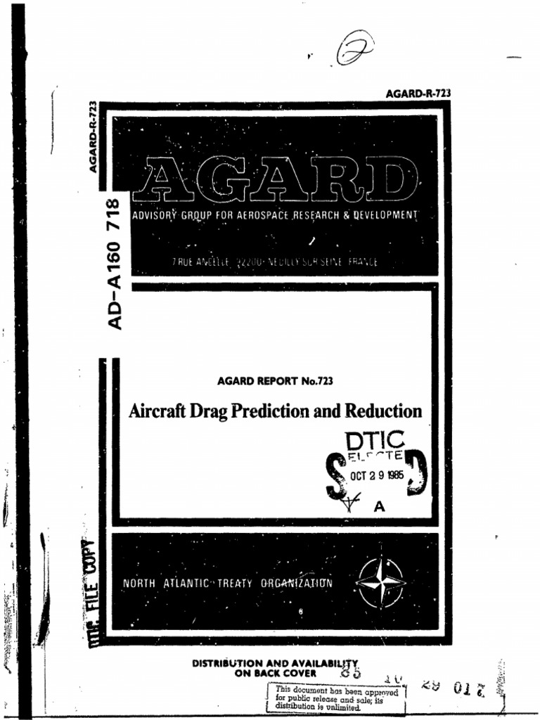 ADA160718 - AGARD-R-723 - Aircraft Drag Prediction And Reduction.