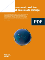 Local Government Position Statement On Climate Change