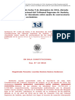 Sentencia Vinculante Convocatoria de Asamblea.