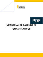 Memorial de Cálculo de Quantidades