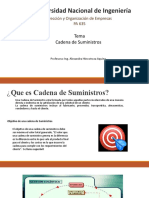 CadenaSuministrosUNI:DiseñoPlaneaciónOperación