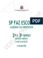 Caderno Do Professor – EM 2ª e 3ª Séries Linguagen VERSÃO PRELIMINAR