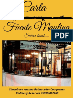 Carta Restaurant Fuente Maulina