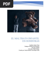 Proyecto de Investigación Maltrato Infantil en Honduras - Keyla Patricia Alvarenga Arita II BTP Clase de Diseño de Proyectos