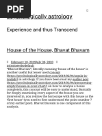 House of The House, Bhavat Bhavam - Psychologically Astrology-1